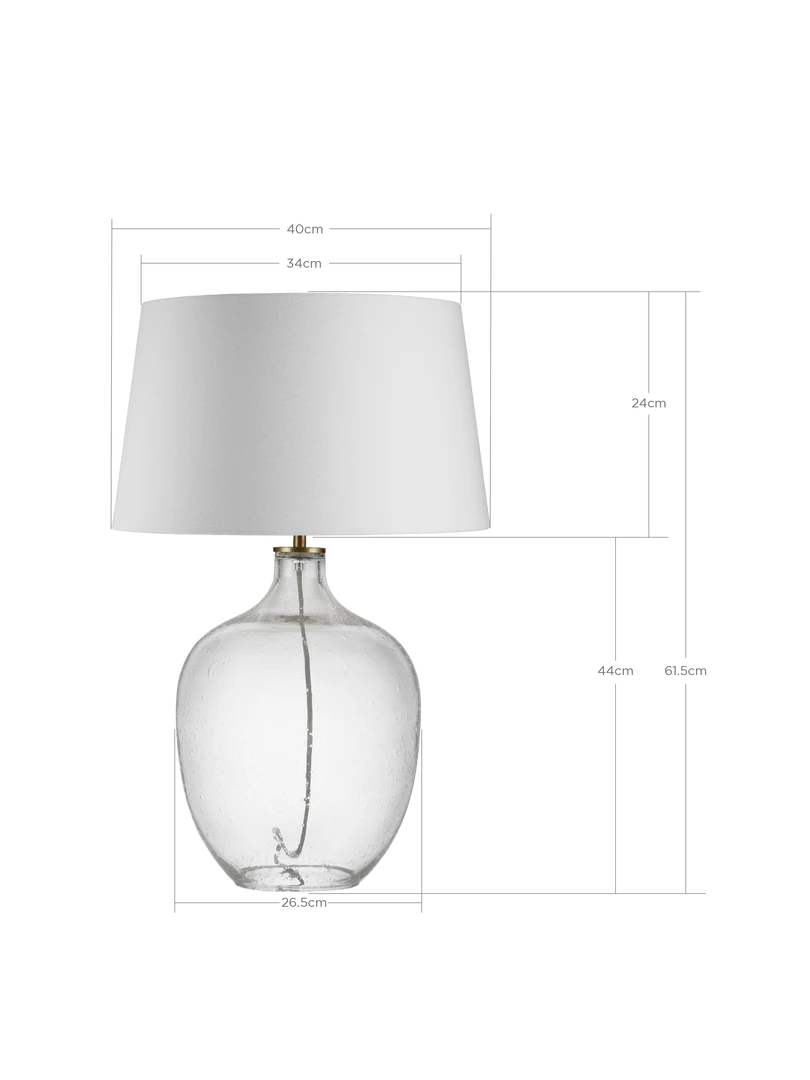 Bundle Glass Bubble Lamp - Charcoal Shade