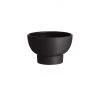 Wikholm Form Ceramic Black Pedestal Bowl - Small