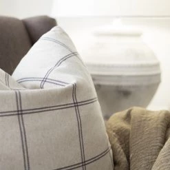 Covercraft Cushions Galway Check Charcoal Cushion