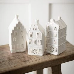 Heaven Sends Sale Porcelain House Tealight Holders