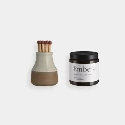 Bundle Gift Collections Candle & Match Striker Set