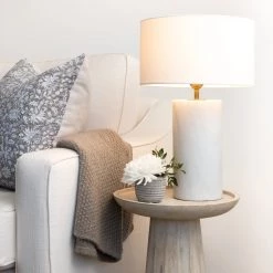 Bundle Table Lamps Koni Marble Lamp & Shade
