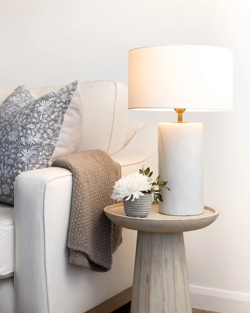 Bundle Table Lamps Koni Marble Lamp & Shade