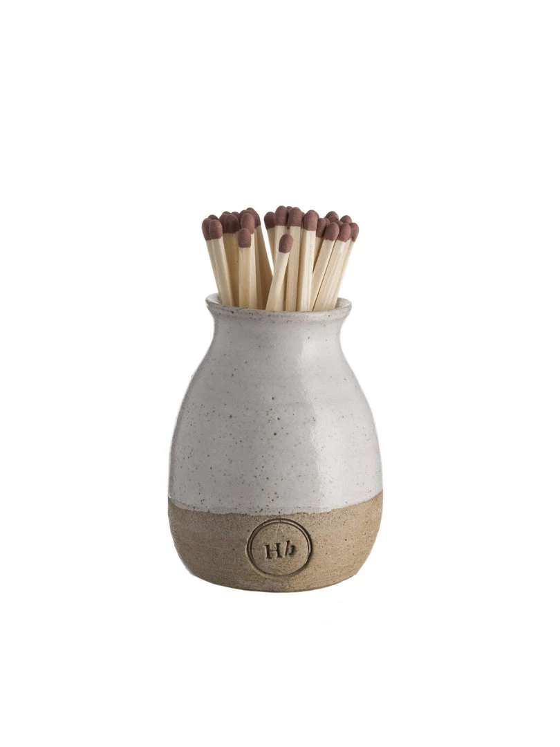 Hudson Home Stoneware Match Holder Candles & Holders