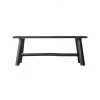 Gallery Direct Drop Ship Seating Abrama Bench Small - Charcoal