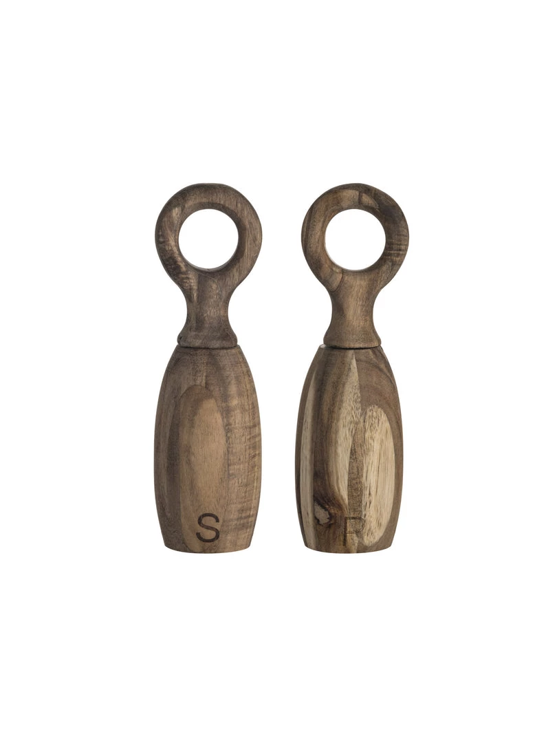 Bloomingville Acacia Wood Salt & Pepper Mills