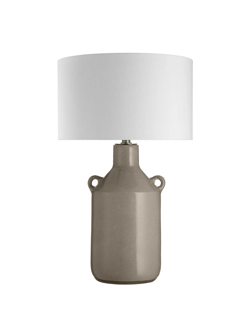 Bundle Ademia Ceramic Bottle Lamp With White Shade Sale