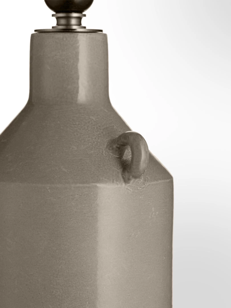 Bundle Ademia Ceramic Bottle Lamp With White Shade Sale