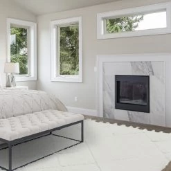 Asiatic Drop Ship New Adiana Vanilla Diamond Rug