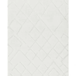 Asiatic Drop Ship New Adiana Vanilla Diamond Rug