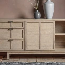 Gallery Direct Drop Ship Akira 3 Drawer 2 Door Sideboard Cabinets & Storage