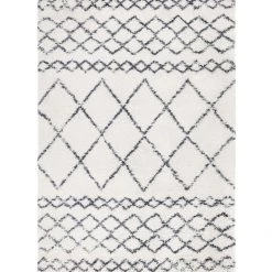 Asiatic Drop Ship Rugs Albos Cream & Grey Berber Style Rug