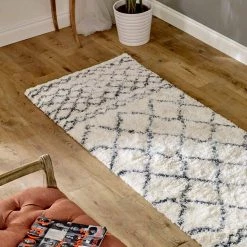 Asiatic Drop Ship Rugs Albos Cream & Grey Berber Style Rug