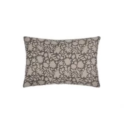 Hudson Home Cushions Amelia Flora Natural Lumbar Cushion