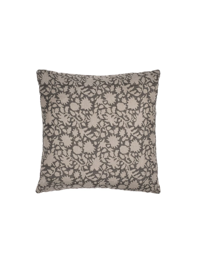 Hudson Home Amelia Flora Natural Cushion