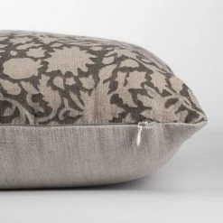 Hudson Home Amelia Flora Natural Cushion