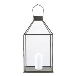 Pacific Drop Ship Antique Brass Lantern - Wide Fire Lanterns