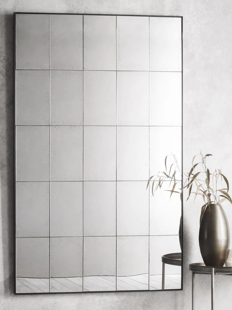 Gallery Direct Drop Ship Antiqued Grid Rectangle Mirror Mirrors