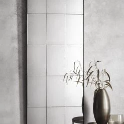 Gallery Direct Drop Ship Antiqued Grid Tall Mirror