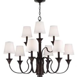 Elstead Drop Ship Tenyson Chandlier Chandeliers
