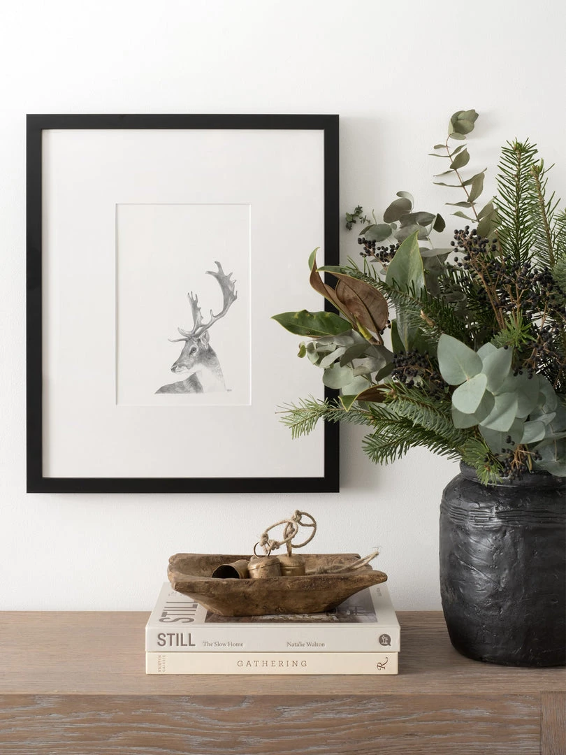 Hudson Home Stag Giclee Art Print Prints