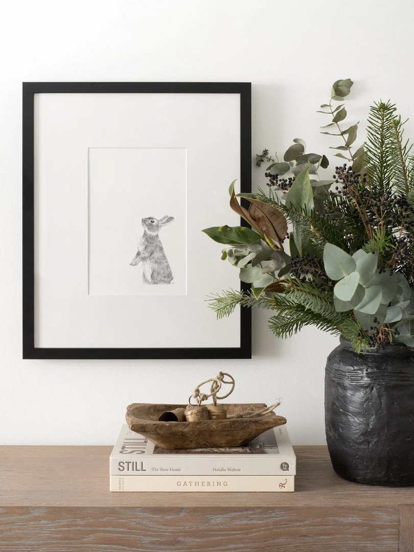 Hudson Home Rabbit Giclee Art Print