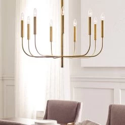 Elstead Drop Ship Ava Chandelier