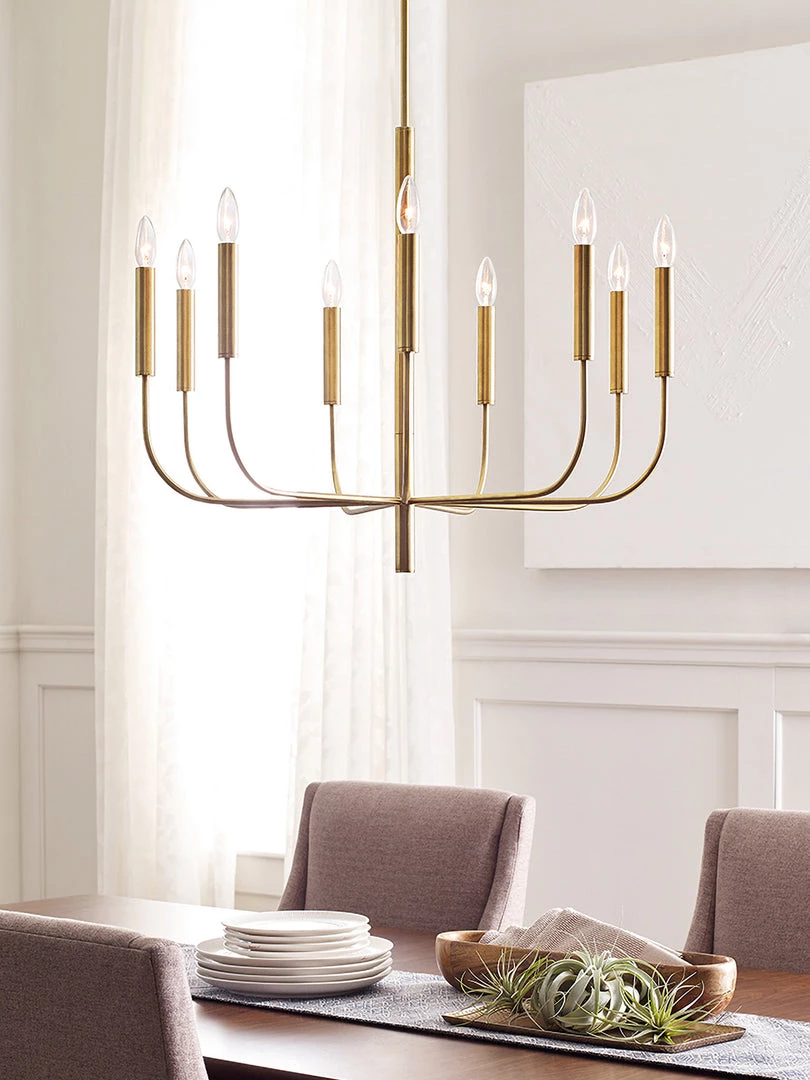 Elstead Drop Ship Ava Chandelier