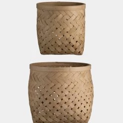 IB Laursen Bamboo Braided Basket