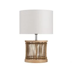 Pacific Bayu Natural Ribbed Small Table Lamp