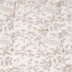 Hudson Home Throws & Quilts Floral Blockprint Quilt