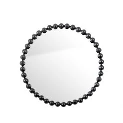 Gallery Direct Drop Ship Bellagio Black Bobble Round Mirror New