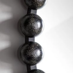 Gallery Direct Drop Ship Bellagio Black Bobble Round Mirror New