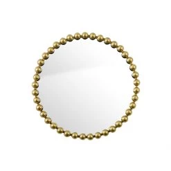 Gallery Direct Drop Ship New Bellagio Gold Bobble Round Mirror