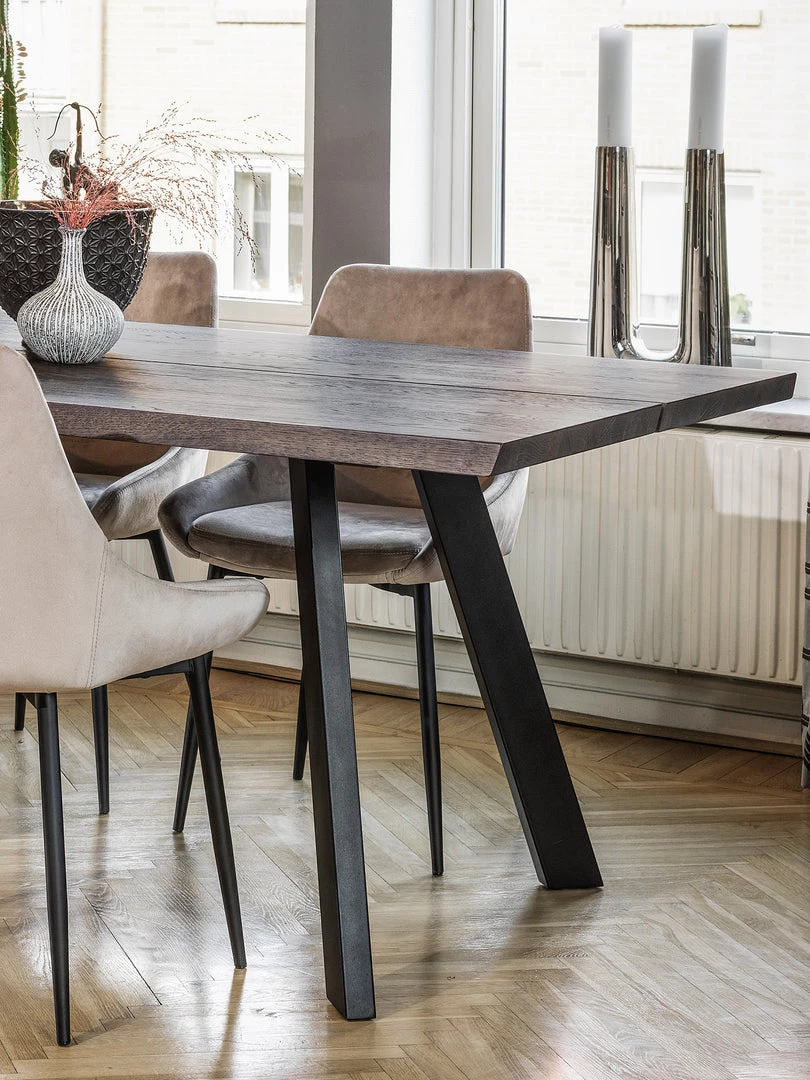 Rowico Drop Ship Bern Dining Table – Dark | Smoke Finish New