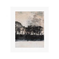 Zig Zag Art Blush Treeline Art Print