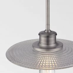 Elstead Drop Ship Pendants Bonne Antique Nickel Mini Pendant