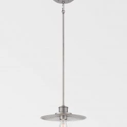 Elstead Drop Ship Pendants Bonne Antique Nickel Mini Pendant