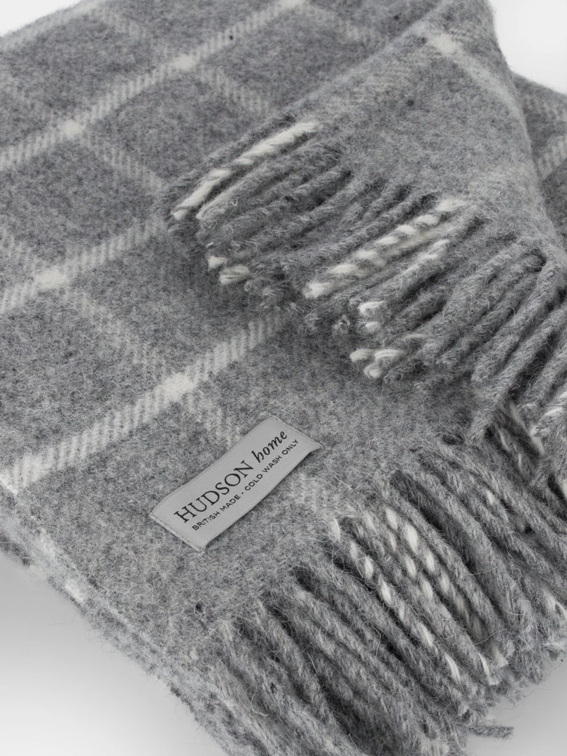 Tweedmill Brampton Check Slate Throw Throws & Quilts