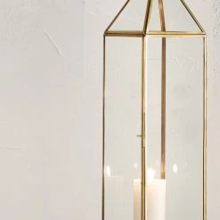 Pacific Drop Ship Fire Lanterns Brass Lantern - Tall