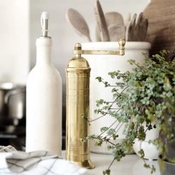 Zarkadis Kitchen Brass Salt Mill