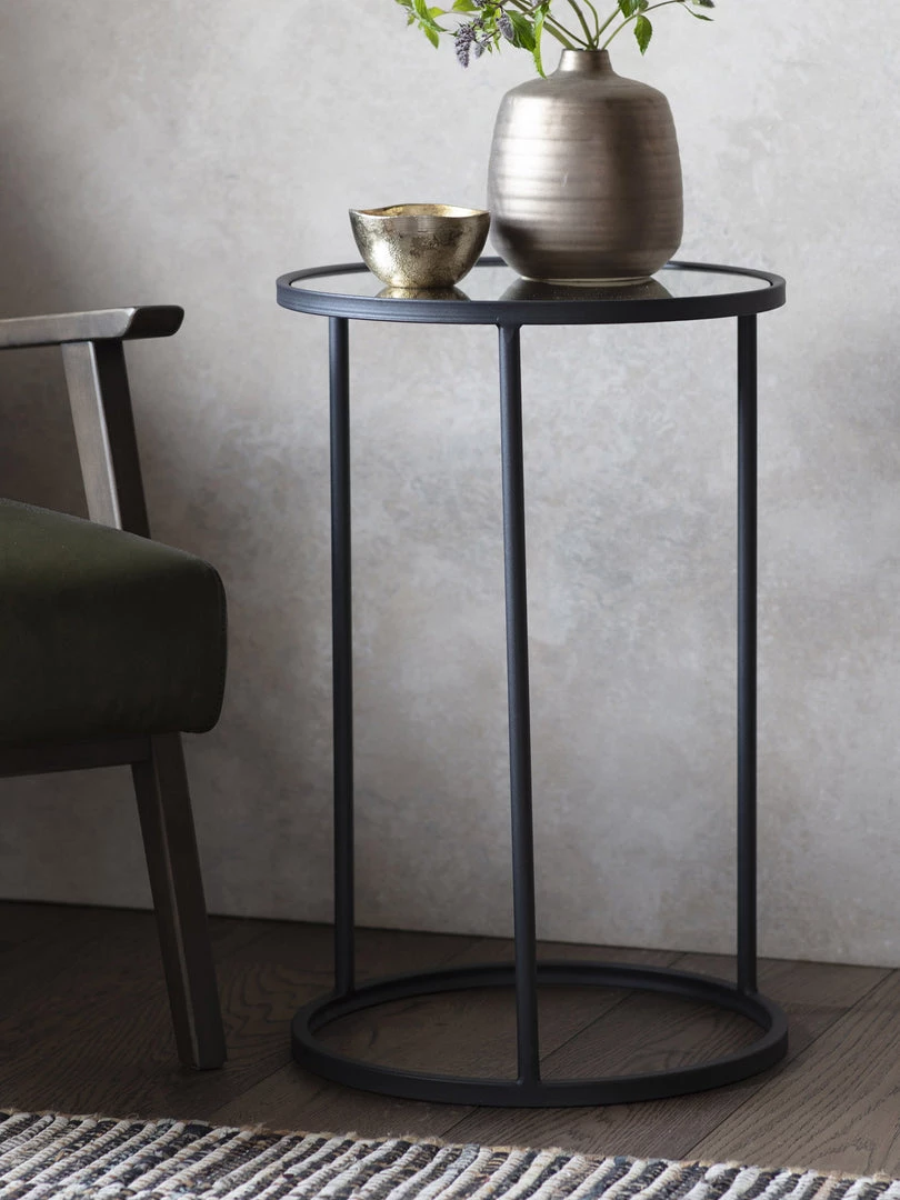 Gallery Direct Drop Ship Coffee & Side Tables Cason Table Round Black