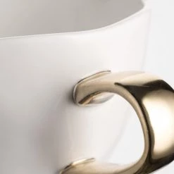 Urban Nature New Ceramic Cup With Gold Handle