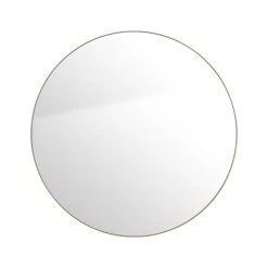 Gallery Direct Drop Ship Champagne Round Mirror