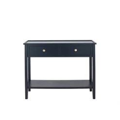 Pacific Drop Ship Consoles & Sideboards Foley Black Console Table
