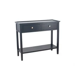 Pacific Drop Ship Consoles & Sideboards Foley Black Console Table
