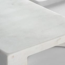 Be Home White Marble Board With Handle Kitchen
