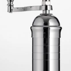 Zarkadis Chrome Plated Brass Pepper Mill Kitchen