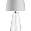 Bundle Connie Glass Lamp White Taper Shade