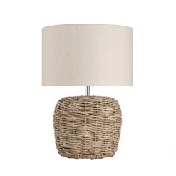 Pacific Drop Ship Table Lamps Corina Natural Woven Small Table Lamp